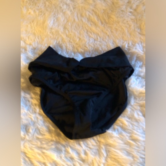Black High-Waisted Bikini Bottom NWOT Size 4 - Picture 1 of 7